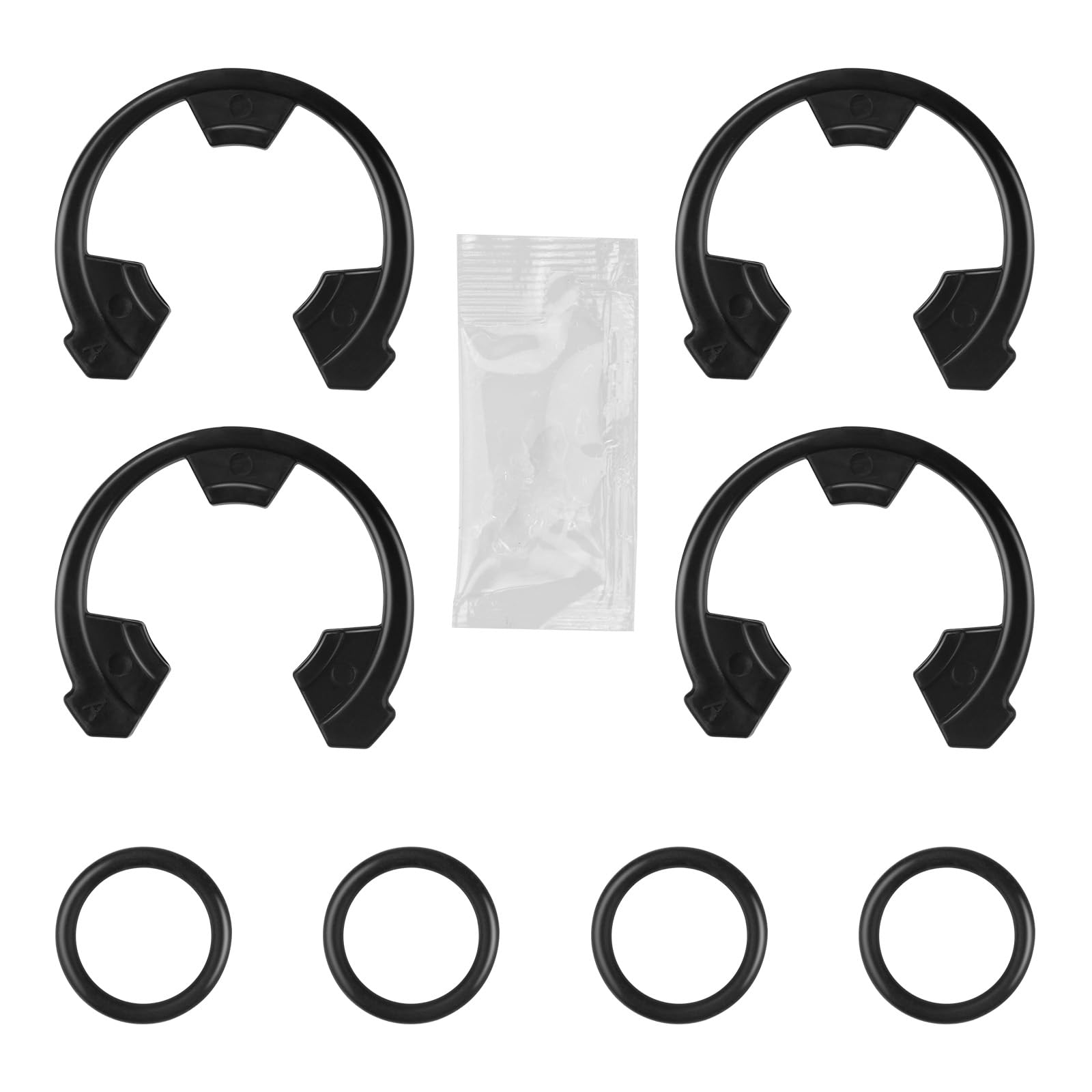 7337563 Water Softener Clip Kit (WS60X10004, 1205500, 7116713, 1205500) and O-Ring Kit (7337571, 7170288, STD302213, WS03X10025) Compatible with Kenmore, GE, EcoPure, Sears