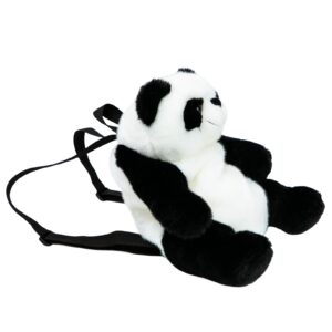 lhcn021 plush filled panda doll backpack, suitable for student travel and shopping backpack