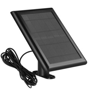 solar panel charger for ring camera,solar panel compatible with ring stick up camera & spotlight cam battery,solar battery panel for outdoor security camera
