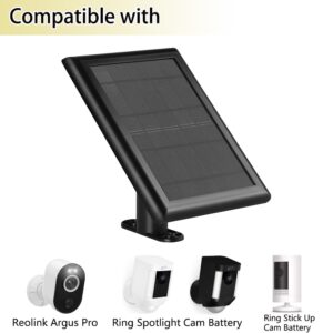 Solar Panel Charger for Ring Camera,Solar Panel Compatible with Ring Stick Up Camera & Spotlight Cam Battery,Solar Battery Panel for Outdoor Security Camera