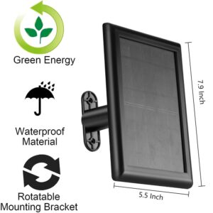 Solar Panel Charger for Ring Camera,Solar Panel Compatible with Ring Stick Up Camera & Spotlight Cam Battery,Solar Battery Panel for Outdoor Security Camera