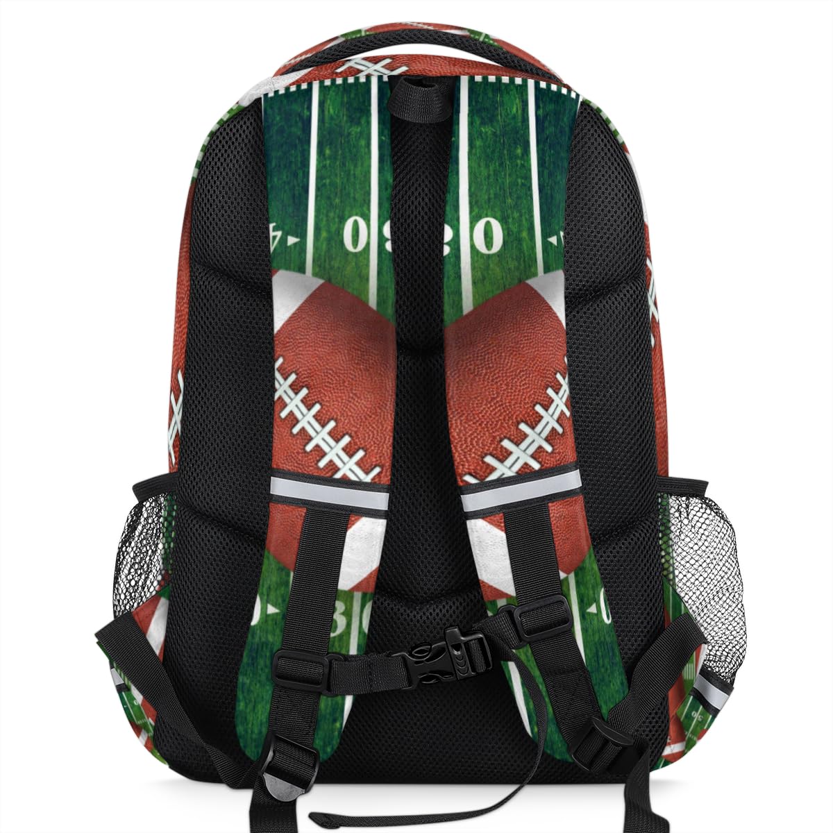 TropicalLife American Football Large Backpack for Women Men Lightweight Laptop Backpack Football Sport Water Resistant Carry On Backpack Computer Hiking Travel Rucksack Casual Daypack Shoulder Bag