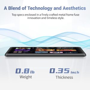 Topsand Latest Android 13 Tablet, 8 Inch Tablet Quad-Core 2.0 GHz Processor with 64GB Storage, 1TB Expandable, Dual Auto Focus Camera with Face ID Unlock, GPS, Parental Control, 2.4G & 5G WiFi Tableta