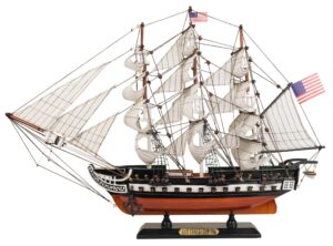 sailingstory wooden ship model sailboat decor uss constitution 1/150 scale replica frigate medium