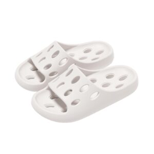 cozshoery shower slippers for women and men, quick drying pool slides lightweight beach sandals with drain holes