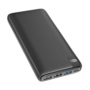 a addtop portable charger power bank 26800mah - phone charger 22.5w fast charging, 4 usb outputs pd 3.0 usb c external charger battery pack for cell phone compatible with iphone ipad galaxy android