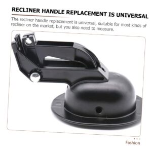 Homoyoyo 2 Sets Black Couch Black Handles Metal Chairs Sofa Handle Replacements Recliner Parts Recliner Release Handle Sofa Chair Handle Replacement Plastic Recliner Pull Handle