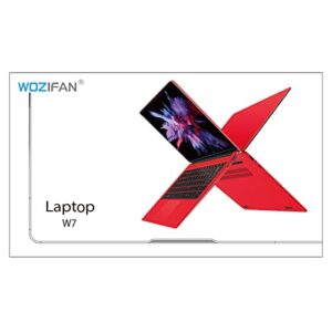 WOZIFAN 14" Laptop 6GB RAM 256GB SSD Traditional Laptops Computer Win 11 Full Metal 2.4G+5G WiFi BT 4.2 1920x1080 FHD with Wireless Mouse for Work Study Entertainment-Red