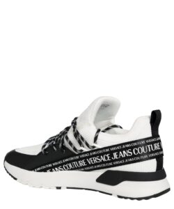 versace jeans couture men dynamic sneakers white - black 8 us