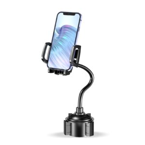 usberg cup holder phone mount for car,cell phone holder car, universal adjustable gooseneck cup phone holder for car truck,compatible with iphone,samsung,lg & all cell phones …
