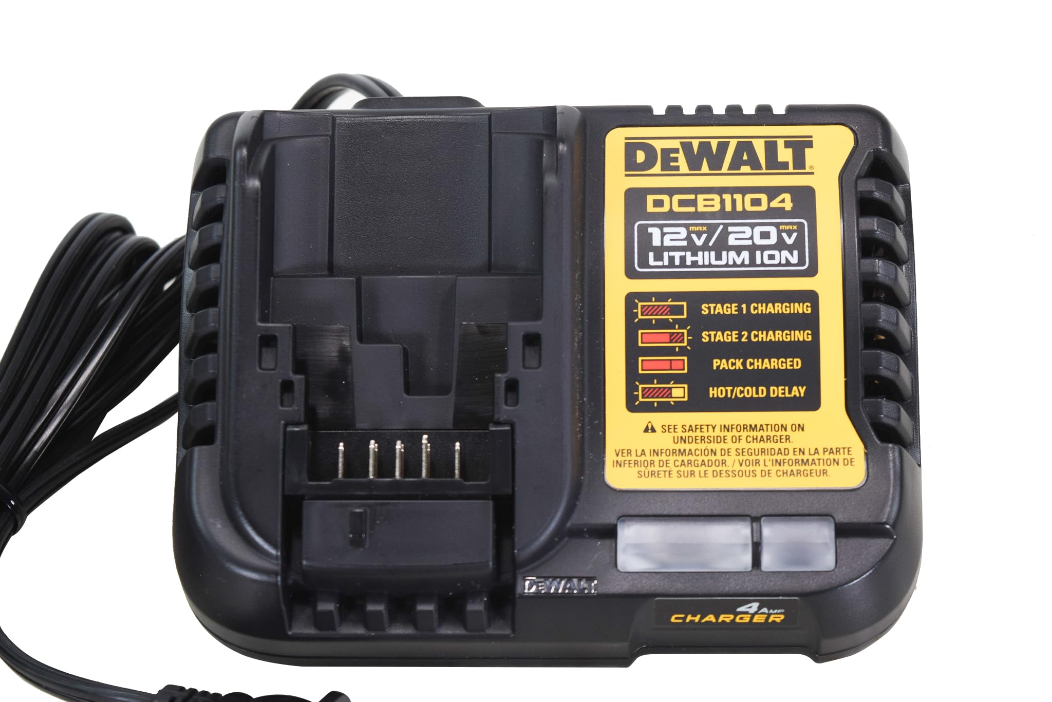 DEWALT DeWalt DCB1104 12V/20V 4 Amp Battery Charger