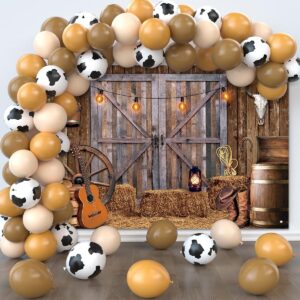 partydream western cowboy party decorations includes 50pcs cowboy balloons and 1pcs western banner cowboy birthday party decorations western party supplies birthday baby shower