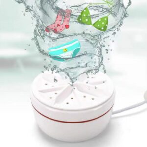 VTOSEN Portable Mini Washing Machine USB Power, 30 Mins Quick Wash, Water Saving, Stable Auto Off, Small Washer for Travel & Home, Foldable & Compact Mini Washing