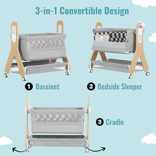 Dream On Me Horton Bassinet and Bedside Sleeper