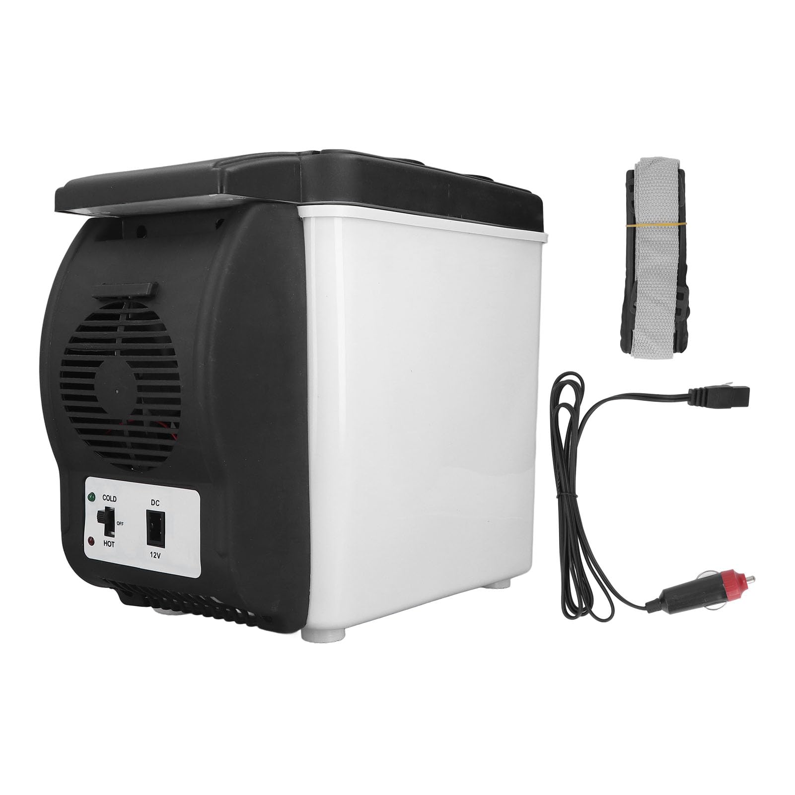 Diydeg 6L Mini Fridge, Portable 12 Volt Refrigerator, Thermoelectric Cooler and Warmer with Large Capacity, Low Noise, Hot and Cold Switch for Skincare, Foods, Bedroom, Travel, Car