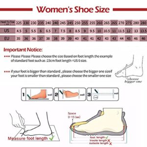 Women's Mesh Orthopedic Air Cushion Trainers Casual Slip-on Sock Walking Shoes Fashion Comfortable Thick Sole Work Laces Arch Support (Grey,8.5)