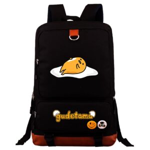 waroost students gudetama large capacity bags-lightweight novelty bookbag water proof rucksack for youth