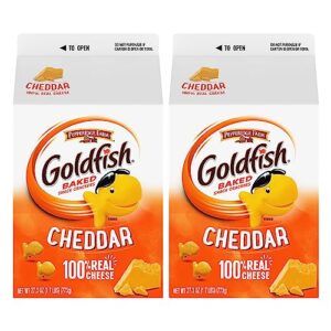 goldfish cheddar crackers, 27.3 oz carton, (pack of 2)