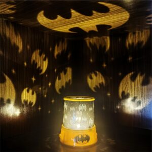 Idea Nuova Batman Color Changing Projection Kids Lamp and Nightlight