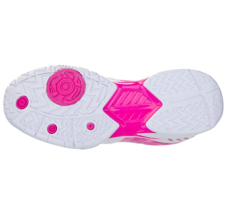 Fila Volley Zone Tie Dye Womens Pickleball Shoe Pink Glo/White/Metallic Silver (us_Footwear_Size_System, Adult, Women, Numeric, Medium, Numeric_8)