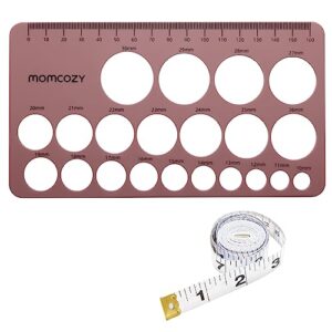 Momcozy Nipple Ruler, Nipple Ruler for Flange Sizing, Silicone and Soft, Flange Sizing Measurement Tool, Breast Pump Sizing Tool for Momcozy, Medela, Spectra, Lansinoh