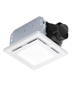 dewenwils bathroom exhaust fan with light, 14w ceiling mount ventilation fans, 80 cfm 1.5 sones bathroom vent fan with light for home, 800lm led light 3000k/4000k/5000k 3cct adjustable, white