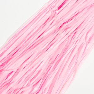 Pastel Pink Party Backdrop Decoration - GREATRIL Coral Pink Foil Fringe Streamers for Baby/Valentines/Cowgirl/Sweet/Cloud/Unicorn/Princess Themed - 3.2ft X 8.2ft - 2 Packs