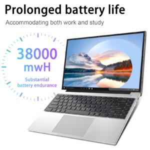 ANTEMPER 14.1 Inch Laptop, Win 11 Laptop Computer, 512GB SSD 8GB RAM, Intel Celeron N4020C, Full HD 1920x1080 Laptops, Mini HDMI, USB3.0, Webcam, TF Card, Type-c, 5000mAh Battery, Silver