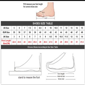 Forchrinse Shark Print Women’s Men’s Running Shoes Cool Animal Print Walking Tennis Shoes Soft Lace up Sport Sneakers Breathable