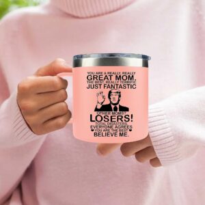 Mothers Day Gifts for Mom - Mothers Day Gifts from Daughter, Son, Kids - Funny Gifts for Women, Wife - Mother Gifts - Mom Birthday Gifts - Birthday Gifts for Mom - Present for Mom Mug 14oz, Pink