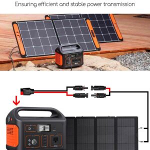 12Ft Solar Panel Charge Cable Fit for Anderson Adapter and Solar Connectors, 10AWG Charge Extension Cable for Portable Power Stations Solar Generators (Vertical Head)