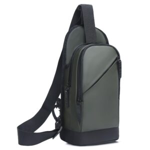bluaqua small sling crossbody backpack shoulder bag for men women, lightweight one strap chest bag daypack for hiking walking biking travel cycling