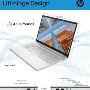 HP 2023 Newest Touchscreen Business Laptop, 17.3 Inch HD+ Display, AMD Ryzen 5 7530U Processor(Beats i7-1165G7), 16GB RAM, 1TB SSD, Wi-Fi 6, Anti-Glare, Webcam, Windows 11 Home, Bundle with JAWFOAL