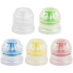 amviner 30pcs 28mm push pull cap, replacement water bottle flip tops with seal tab for smart bottles or soda water bottles