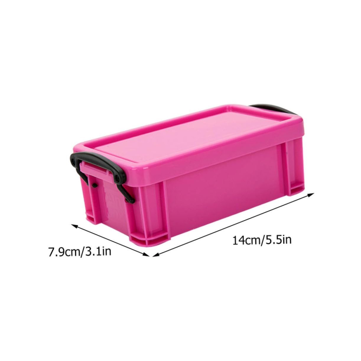 Alipis 3pcs Plastic Storage Box Plastic to Go Containers Mini Plastic Containers Plastic Organizer Box Storage Container with Lid Clothes Storage Bins Plastic Storage Bin with Lid Desktop