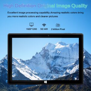 BINTEC 10.1 Inch 16G Windows 11pro 2-in-1 Thin and Light Dual-Camera Tablet with Touch Screen, 1920×1080IPS, Equipped with Bluetooth 4.2 with Magnetic Keyboard (Black/960G SSD)