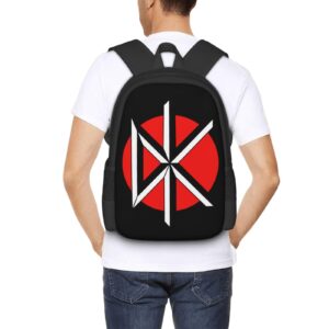 OBLUE Dead Rock Kennedys Band Backpack Laptop Bag Casual Daypack Outdoor Travel Sports and Shoulder Backpacks for Men Women