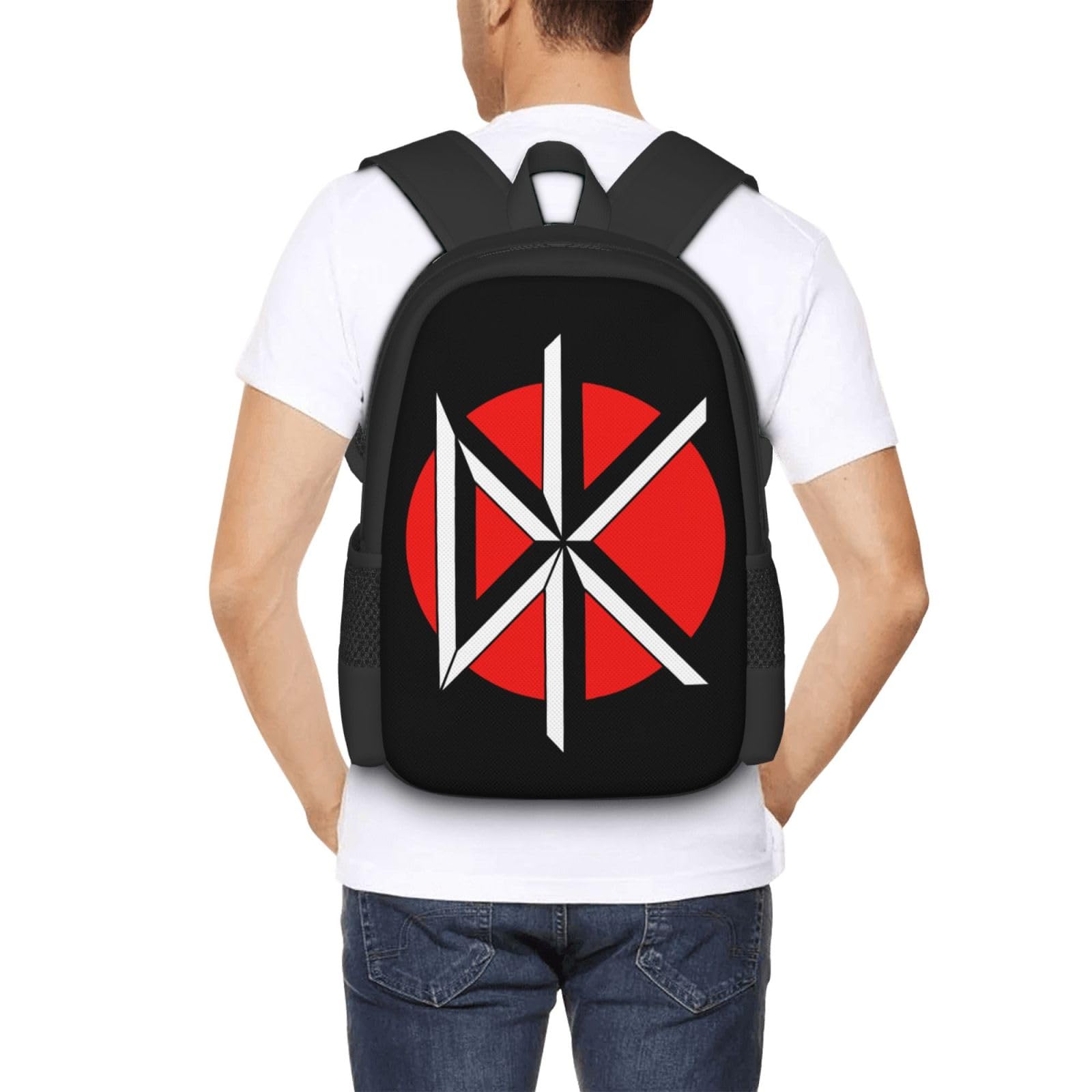 OBLUE Dead Rock Kennedys Band Backpack Laptop Bag Casual Daypack Outdoor Travel Sports and Shoulder Backpacks for Men Women