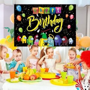 anime game theme party supplies cartoon anime party supplies kids room wall decor anime theme party birthday party supplies party cake table decorations baby shower banner -5x3.3ft