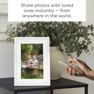 Skylight Digital Picture Frame - WiFi Enabled with Load from Phone Capability, Touch Screen Digital Photo Frame Display - Customizable Gift for Friends and Family - 10 Inch White