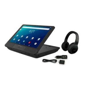 PROSCAN Elite 10.1" Quad Core Tablet/Portable DVD Combo 2GB/32GB Android 11 PELTDV1029_Comb with Bluetooth Headphones
