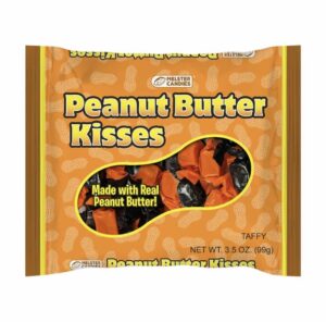 melster candies peanut butter kisses halloween candy (two 3.5 oz bags)