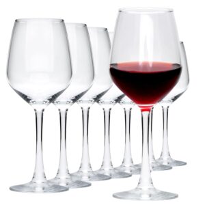 cadamada wine glasses set of 8, 12oz red wine glasses, for red or white wine, high-end banquet, wedding, gift, lead-free red wine goblets, party, bar, anniversary, housewarming