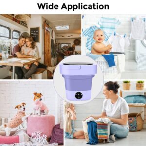 Portable Washing Machine, 1.7Galloon Foldable Mini Washing Machine, Small Portable Washer for Baby Clothes, Underwear or Small Items, Apartment, Dorm, Camping, RV Travel laundry