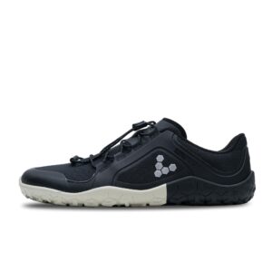 vivobarefoot primus trail iii all weather fg, womens shoe with barefoot firm ground sole obsidian