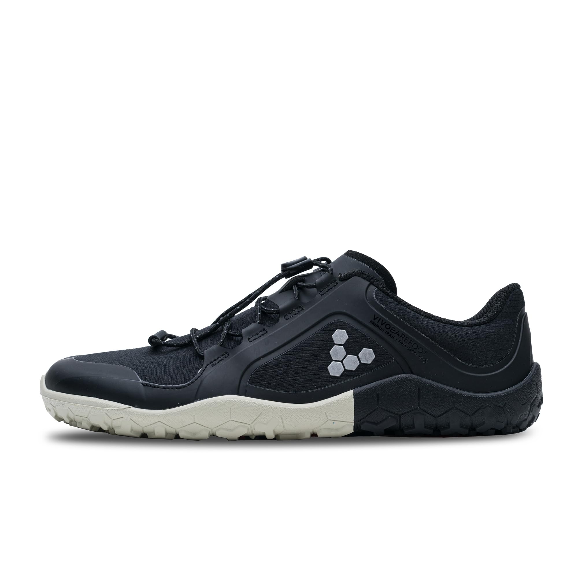 Vivobarefoot Primus Trail III All Weather FG, Womens Shoe with Barefoot Firm Ground Sole Obsidian