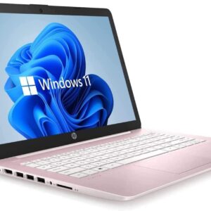 HP Stream 14inch HD(1366x768) Display, Intel Celeron N4000 Dual-Core Processor, 4GB SA RAM, 64GB eMMC, HDMI, WiFi, Webcam, Bluetooth, Win11 S, Royal Pink (Renewed)