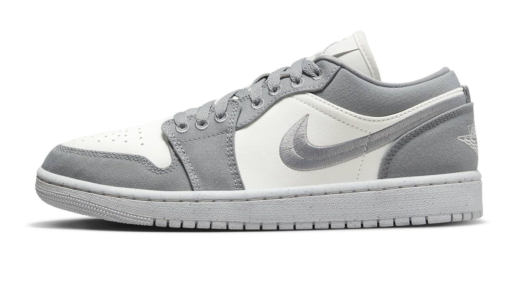 Women's Jordan 1 Low SE Light Steel Grey/Sail-White (DV0426 012) - 10