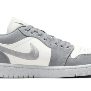 Women's Jordan 1 Low SE Light Steel Grey/Sail-White (DV0426 012) - 10