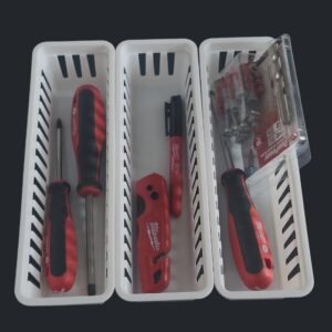 Storage Trays For Organizing Drawers Kitchen Storage Baskets Garage Containers Set Of 6 Slim Plastic Stoarge Trays